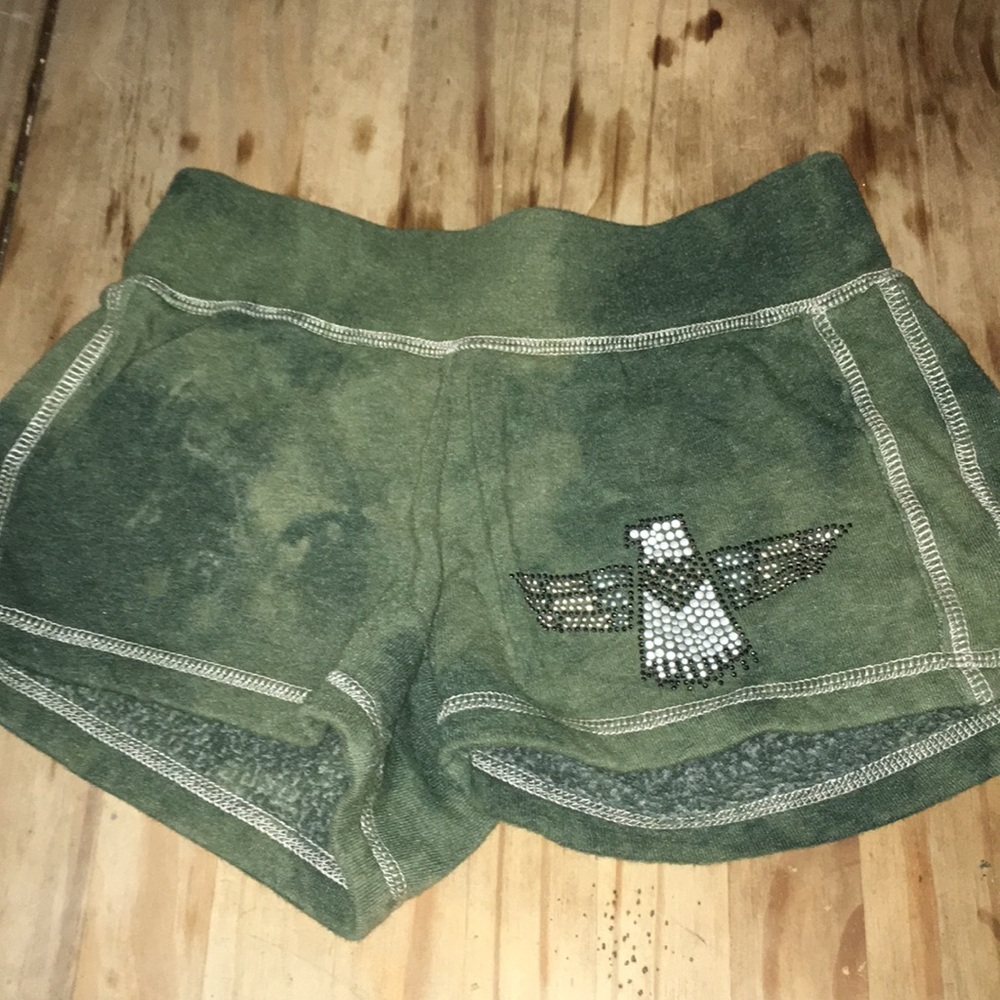 Girls “Butter” army Green shorts